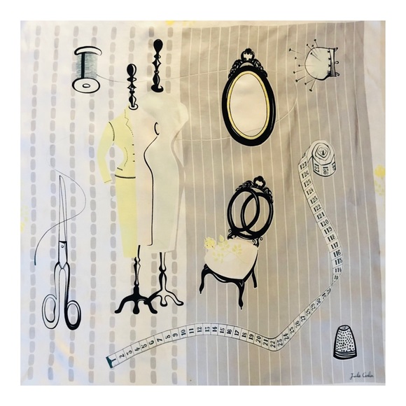 Vintage Numbered Silk Scarf - Picture 4 of 11